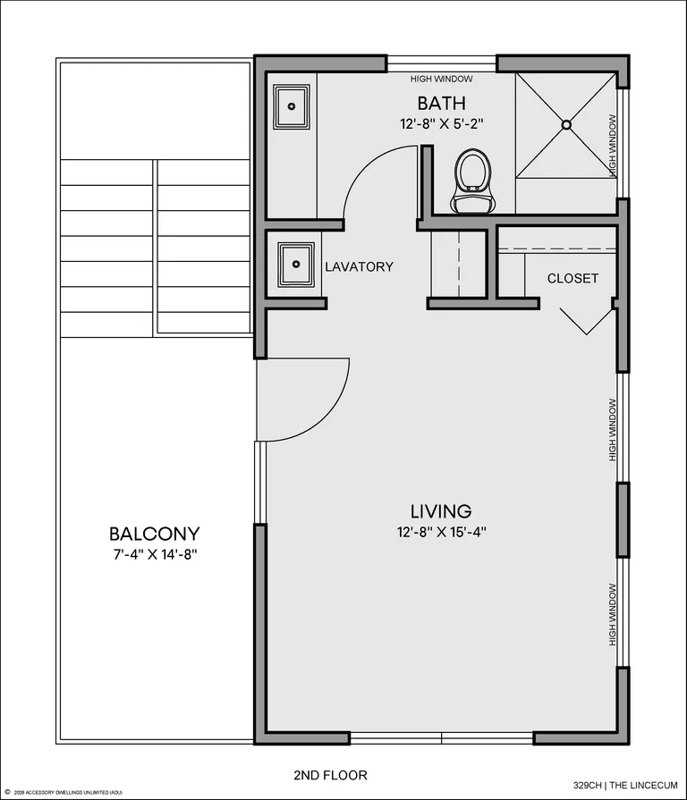 The Lincecum floorplan, unit above